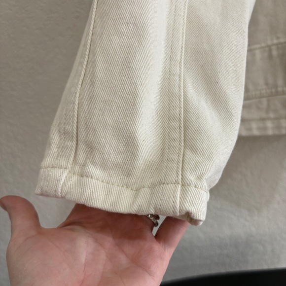 Zara Women's Off-White The Deconstructed Over-shirt - Picture 2 of 9